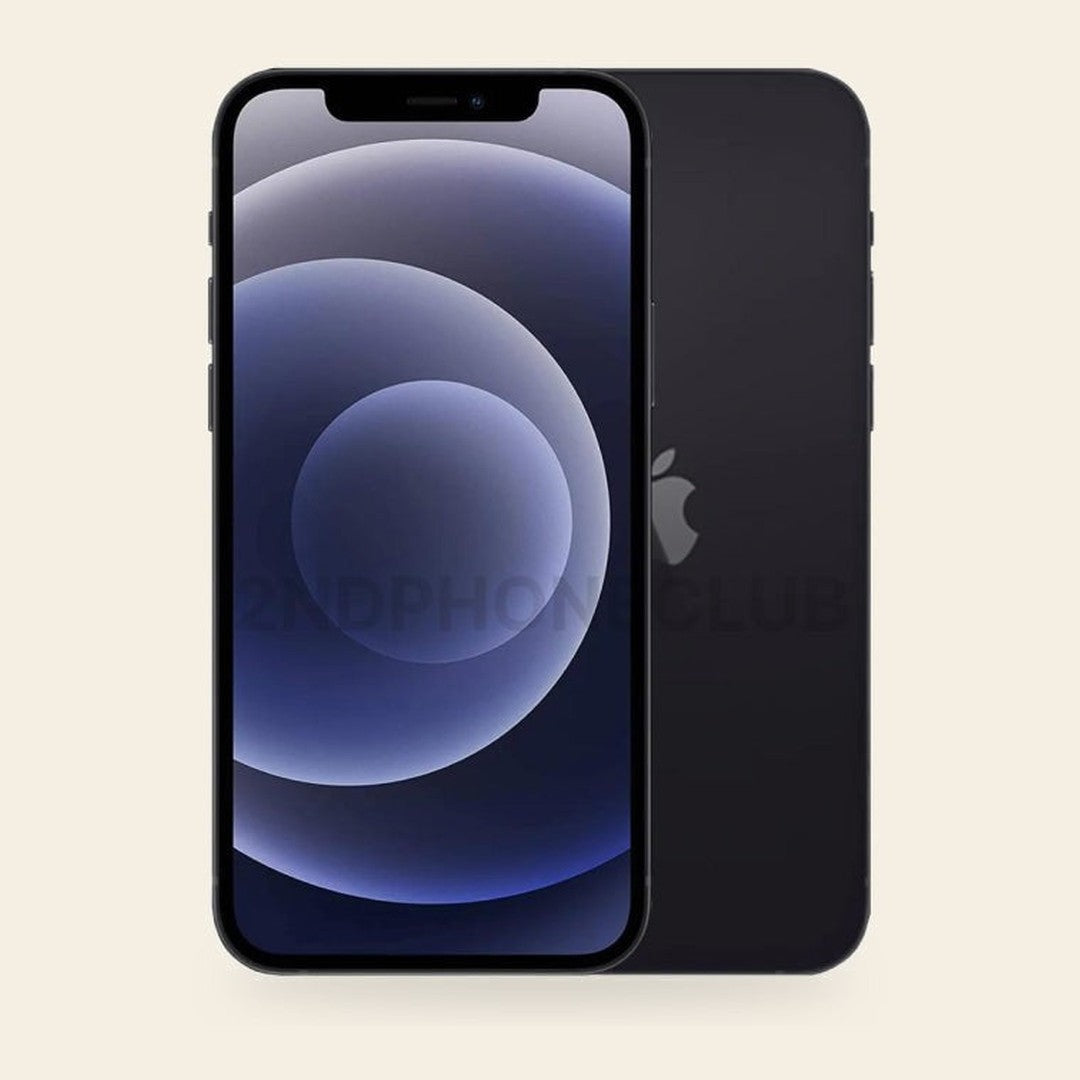 iPhone 12 Black — Ungraded - ASIS — refurbished and unlocked, 64 GB, Ungraded - Sell ASIS, 80-85%