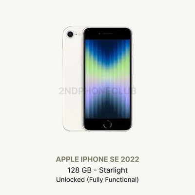 iphone SE 2022 Midnight — Premium — refurbished and unlocked