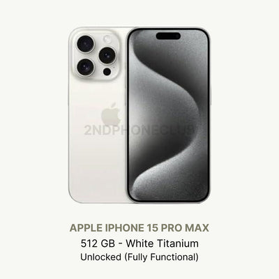 iphone 15 Pro Max Natural Titanium — refurbished and unlocked