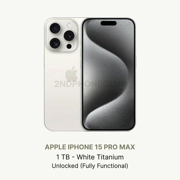 iphone 15 Pro Max White Titanium