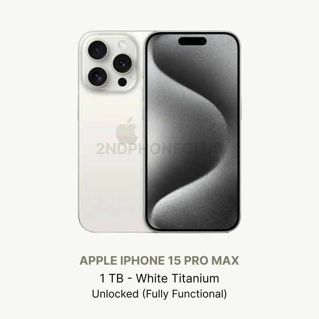 iphone 15 Pro Max White Titanium