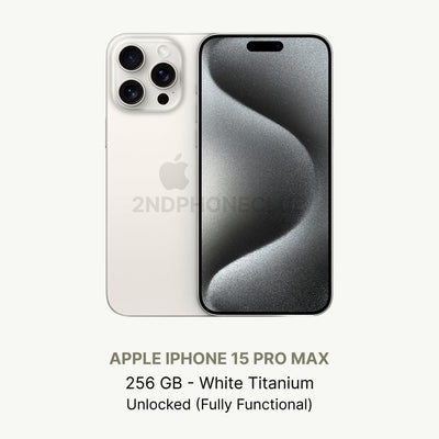 iphone 15 Pro Max Natural Titanium — refurbished and unlocked
