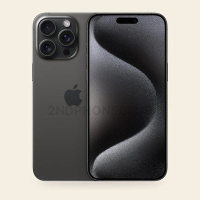iPhone 15 Pro Max Black Titanium — Premium — refurbished and unlocked