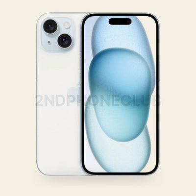 iPhone 15 Blue — Premium — refurbished and unlocked