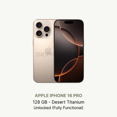 iPhone 16 Pro Black Titanium — refurbished and unlocked