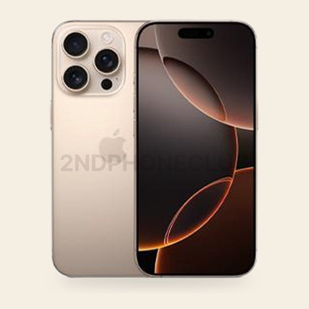 iPhone 16 Pro Desert Titanium — Ungraded - ASIS — refurbished and unlocked, 128 GB, Ungraded - Sell ASIS, 85-90%