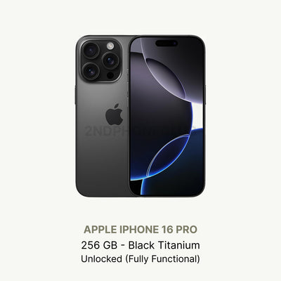 iPhone 16 Pro White Titanium — refurbished and unlocked