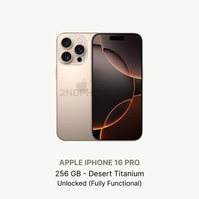iPhone 16 Pro Black Titanium — refurbished and unlocked
