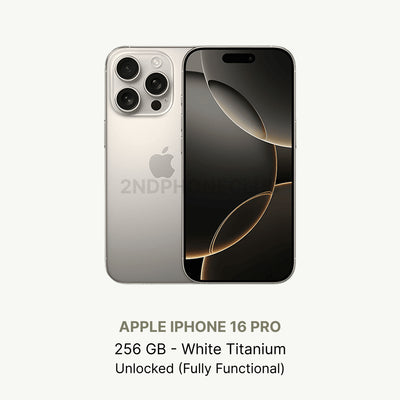iPhone 16 Pro Natural Titanium — refurbished and unlocked
