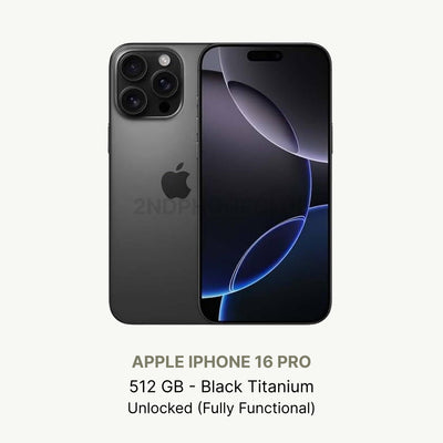 iPhone 16 Pro White Titanium — refurbished and unlocked