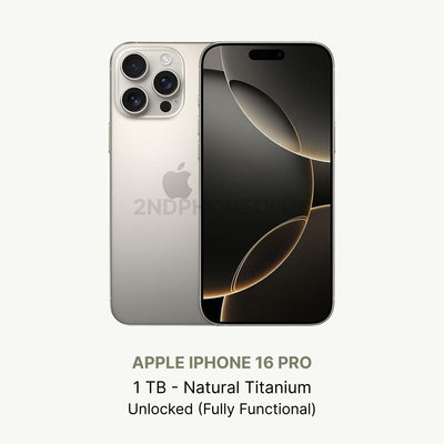 iPhone 16 Pro Desert Titanium — refurbished and unlocked