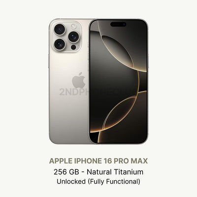 iPhone 16 Pro Max Desert Titanium — refurbished and unlocked