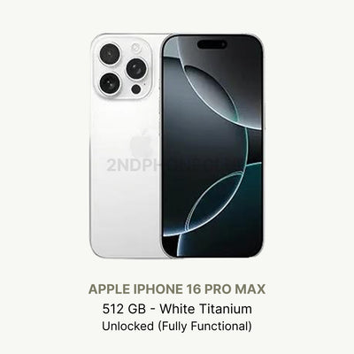 iPhone 16 Pro Max Natural Titanium — refurbished and unlocked